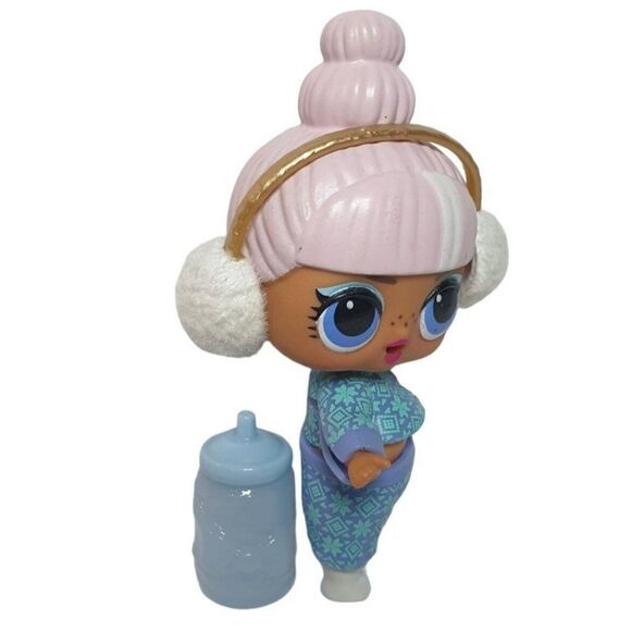 LOL Surprise Doll Uptown PROPER Lil Sis Pastel Pink Hair Mini 3" Figure Doll Toy - Picture 3 of 6